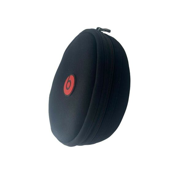 Beats by Dr. Dre Headphones Soft Carrying Case Black Red Zippered Pouch - Picture 2 of 11